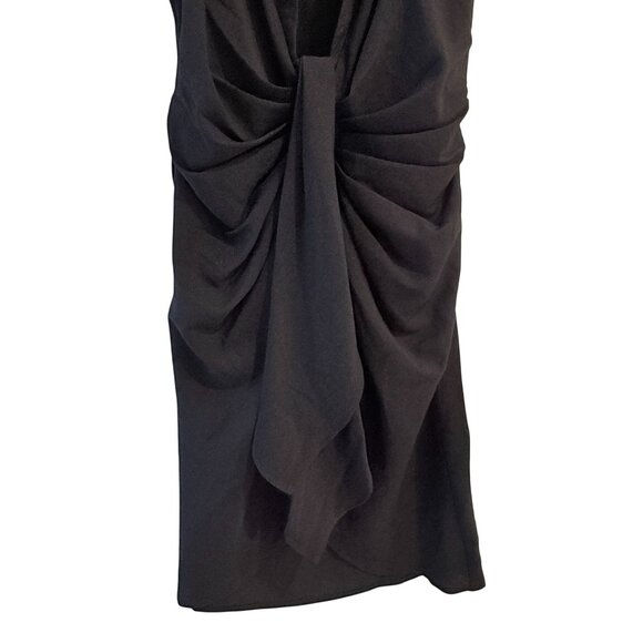 Choosy Size 2 Black Sleeveless Plunging Neckline Mini Shirt Dress - Picture 11 of 11